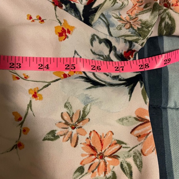 Zac & Rachel Floral Blouse - Cream with Red and Green Accents - Picture 5 of 6